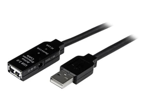 Startech 5m Usb 2.0 Active Extension Cable 5m Usb-a Usb-a Musta – Startech