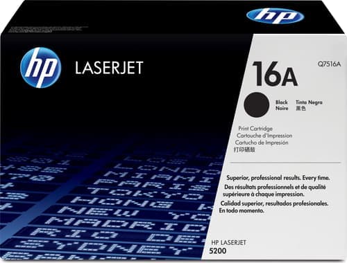 Hp Värikasetti Musta 16a 12k - Q7516a – HP
