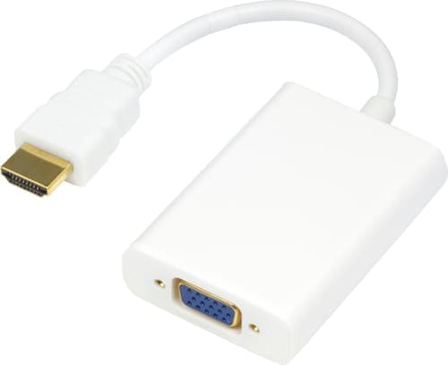 Deltaco Hdmi - Vga Ha - Ho /audio 0.2m White Hdmi Vga Valkoinen – Deltaco