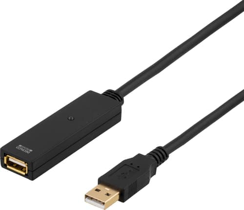 Deltaco Usb2-ex15m 15m Usb-a Usb-a Musta – Deltaco