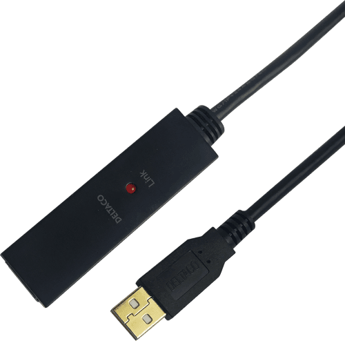 Deltaco Usb2-ex7m 7m Usb-a Usb-a Musta – Deltaco