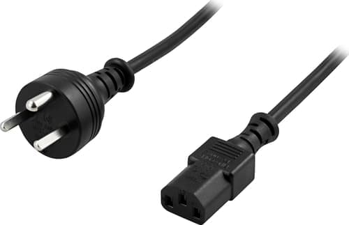 Deltaco Virtajohto 2m Virtapistoke Tyyppi K C13 Musta – Deltaco