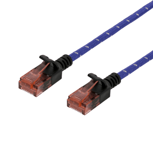Deltaco Kytkentäkaapeli Rj-45 Cat 6a 0.5m Sininen – Deltaco