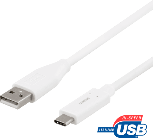 Deltaco Usb Cable 0.25m Usb-c Usb-c Valkoinen – Deltaco