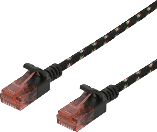 Deltaco Kytkentäkaapeli Rj-45 Cat 6a 2m Musta – Deltaco