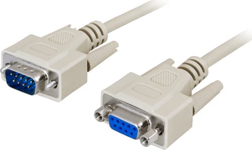 Deltaco Serial Cable 2m Db9 Db9 Harmaa – Deltaco