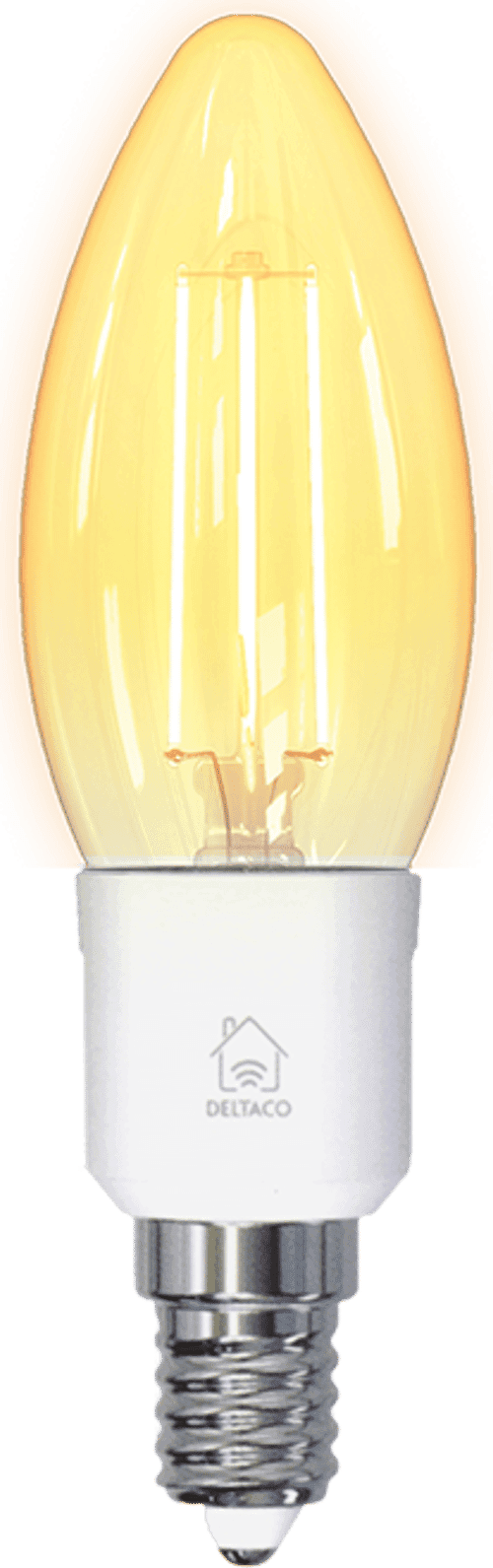 Deltaco Smart H Led Filament Lamp E14 Wifi 2.4ghz 4.5w 400lm Dim – Deltaco