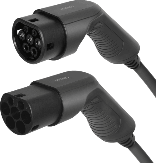 Deltaco E-charge, Cable Type 2 - Type 2, 1 Phase, 32a, 5m - (löytötuote Luokka 2) 5m – Deltaco