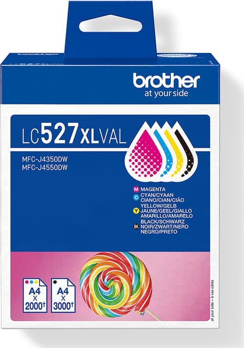 Brother Musteiden Arvo Paketti (syan/magenta/keltainen/musta) 527xlval 1x3k (bk) / 3x2k (c/m/y) – Brother