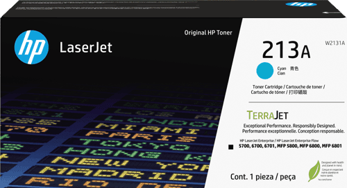 Hp Toner Cyan 213a 3k - Color Laserjet Enterprise 5800 – HP