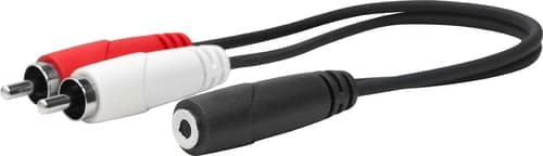 Vivolink Promjfrcam0.2 Audiokaapeli 0,2 M 3.5mm 2 X Rca Musta 0.2m 3,5mm 2 X Rca – Vivolink