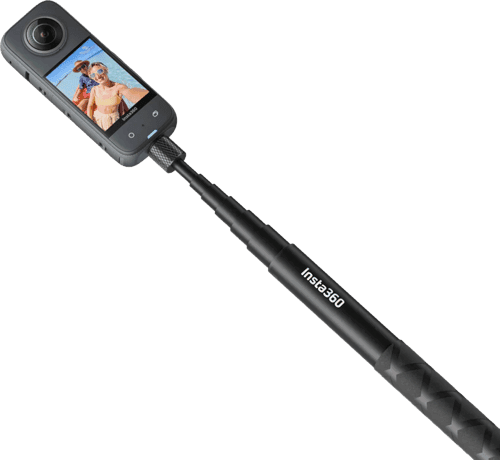 Insta360 Invisible Selfie Stick (x4, X3, & Go3) Selfiekeppi Kamera Musta – Insta360