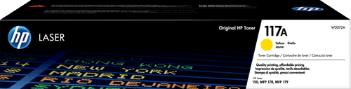 Hp Värikasetti Keltainen 117a 700 Sivua - Cl 150a/150nw/178nw/179fnw – HP