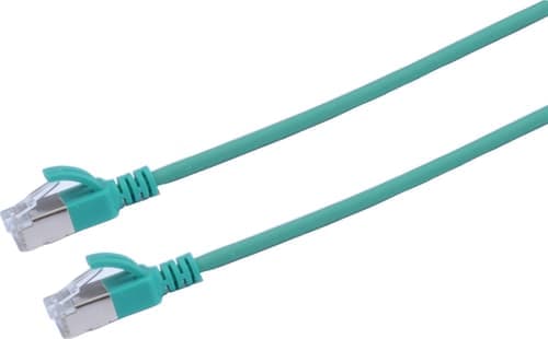 Prokord Tp-cable U/ftp Cat.6a Slim Lszh Rj45 0.5m Green Rj-45 Cat 6a 0.5m Vihreä – Prokord