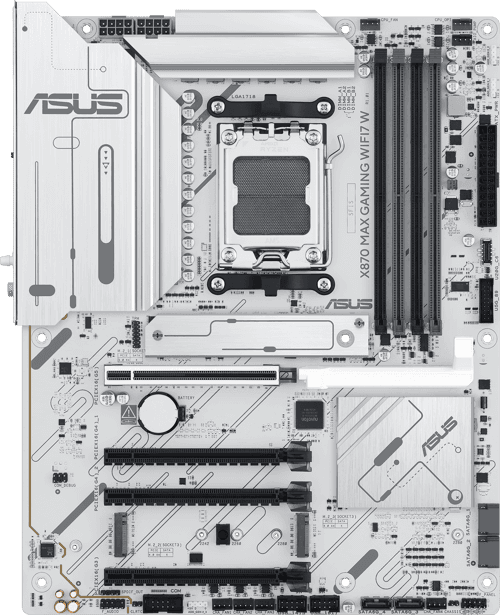 Asus X870 Max Gaming Wifi7 White Am5 Atx Emolevy – ASUS