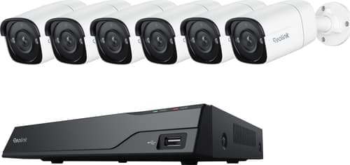 Reolink Nvs8-5mb4 Turvajärjestelmä 8-kanavainen Nvr + 6 X 4k Bullet-kameraa – Reolink