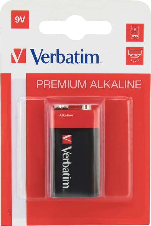 Verbatim Paristo Alkaline 9v/6lf22 1-pack Blister – Verbatim