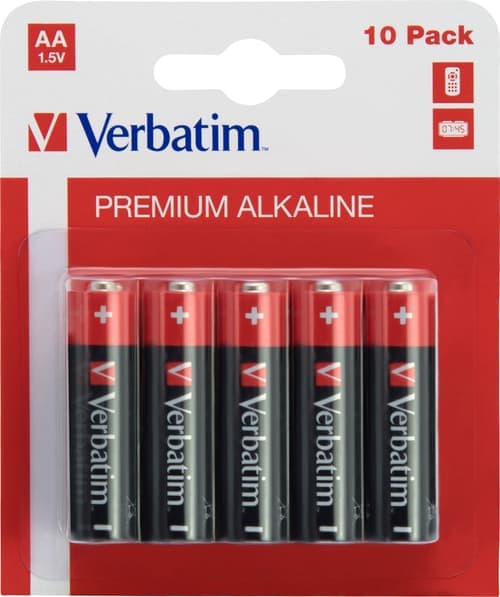 Verbatim Paristo Alkaline Aa/lr6 10-pakkaus – Verbatim