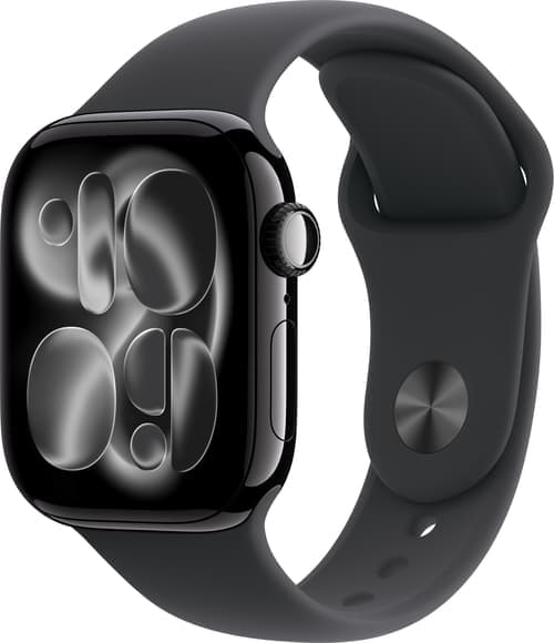 Apple Watch Series 11 Gps 42mm Jet Black Aluminium Case With Black Sport Band - S/m – Apple