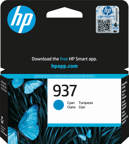 Hp Ink Cyan 937 - Officejet Pro 9110/9120/9130 – HP