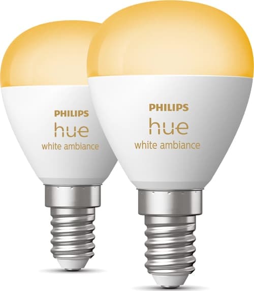 Philips Hue White Ambiance Mainoslamppu - E14-älylamppu - (2 Kpl) – Philips