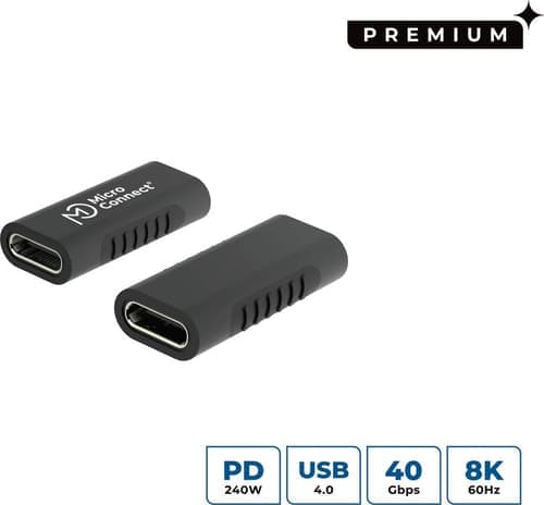 Microconnect Usb3.2cffa Kaapelin Sukupuolenvaihtaja Usb C Musta Usb-c Usb-c – Microconnect