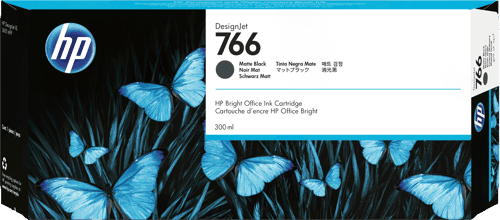 Hp Muste Matta Musta No.766 300ml - Dj 3600/3600dr – HP