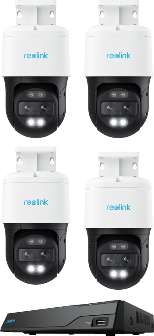 Reolink Trackmix P760 8mp Ptz Poe 4-pack + Nvs8 8-kanavainen Poe Nvr – Reolink