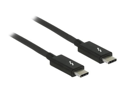 Delock Thunderbolt 3-cable 20gbps 2m Usb-c Usb-c Musta – Delock