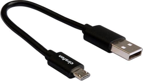 Cirafon Ohut Micor Usb- Synkronointi-/latauskaapeli 0.15m Usb-a Micro Usb-b Musta – Cirafon