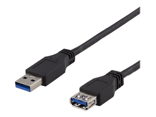 Deltaco Usb3-243 3m Usb-a Usb-a Musta – Deltaco