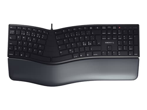 Cherry Kc 4500 Ergo Näppäimistö Universaali Usb Qwerty Pohjoismainen Musta Langallinen Pohjoismainen – Cherry