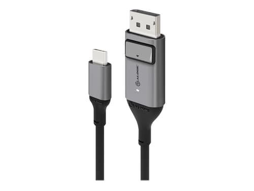 Alogic Ultra 2m Displayport Usb-c Harmaa, Musta – Alogic