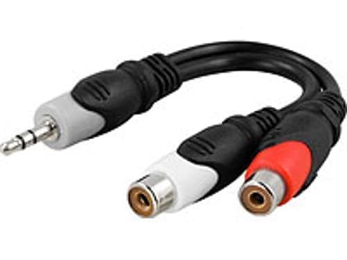Deltaco Audio Adaptor 3,5mm 2 X Rca – Deltaco