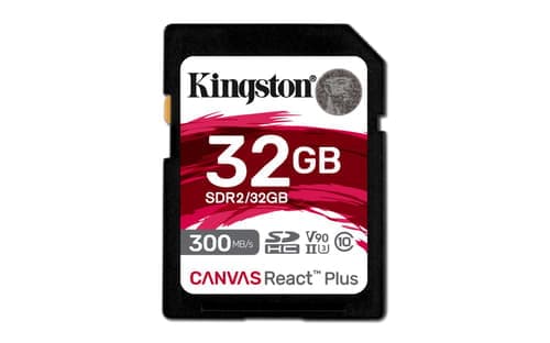 Kingston Technology Canvas React Plus 32 Gb Sd Uhs-ii Luokka 10 32gb Sd Uhs-ii – Kingston