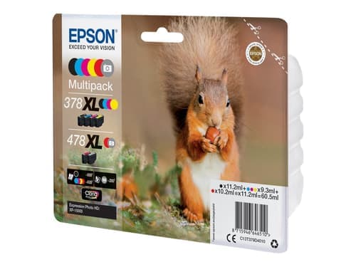 Epson Muste Monipakkaus 378xl/478xl (bk/gu/c/m/y/r) - Xp-15000 – Epson