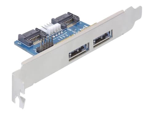 Delock Slot Bracket 2x Esatap 5v/12v Liitäntäkortti/-sovitin – Delock