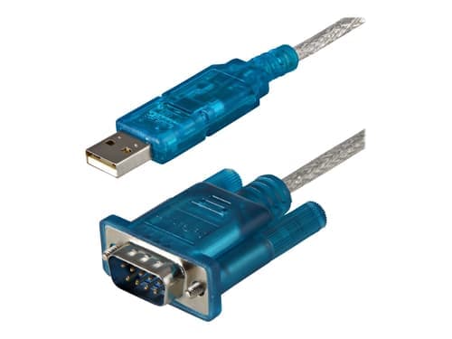 Startech Startech.com Icusb232sm3 Kaapelin Sukupuolenvaihtaja Db-9 Usb 2.0 A Sininen, Läpinäkyvä Db9 Usb-a 2.0 – Startech