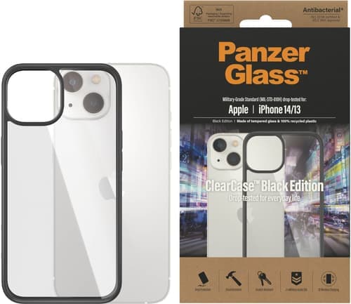 Panzerglass Clearcase Black Edition Iphone 13, Iphone 14 Läpinäkyvä – Panzerglass