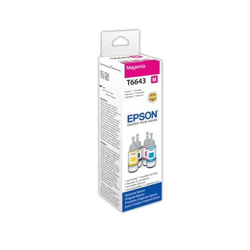 Epson Muste Magenta T6643 70ml - Et-2550/et-4550 – Epson