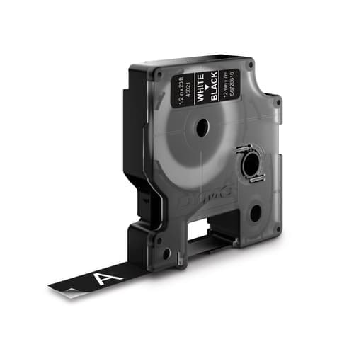 Dymo Tape D1 12mm Valkoinen/musta – Dymo