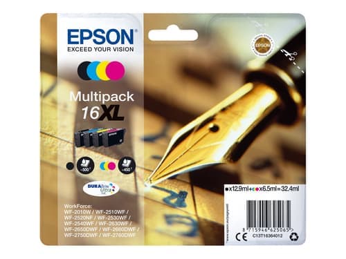 Epson Muste Monipakkaus 16xl (c/m/y/bk) - Wf-2530wf – Epson