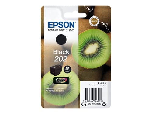 Epson Muste Musta 6.9ml 202 - Xp-6000/xp-6005 – Epson