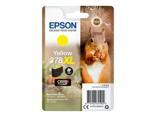 Epson Muste Keltainen 9.3ml 378xl - Xp-15000/xp-8500/xp-8505 – Epson