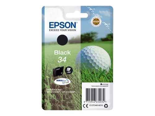 Epson Muste Musta 6.1ml 34 - Wf-3720 – Epson