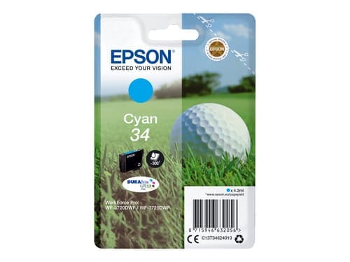 Epson Muste Syaani 4.2ml 34 - Wf-3720 – Epson