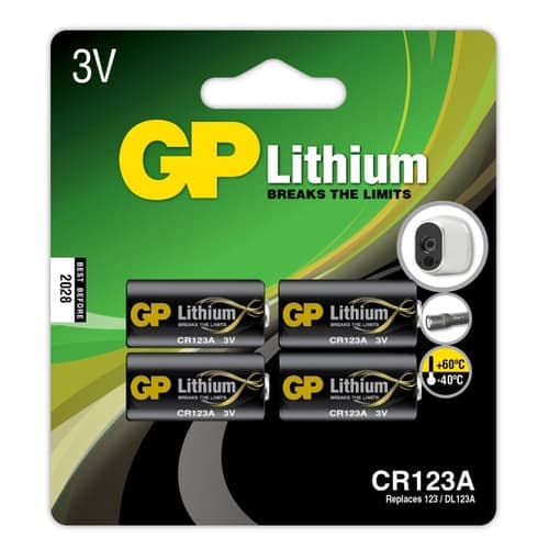 Gp Battery Lithium Cr123a-c1 3v 4-pack – GP