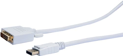 Prokord Cable Displayport - Dvi-d Single Link 1m White 1m Displayport Dvi-d Valkoinen – Prokord