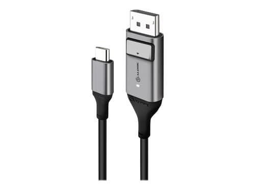 Alogic Ultra 1m Displayport Usb-c Harmaa, Musta – Alogic