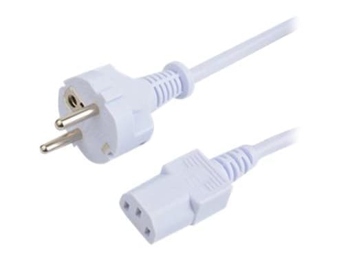 Prokord Dpc-shuc1305w Virtajohto Valkoinen 0,5 M Cee7/7 Iec C13 0.5m Cee7/7 C13 Valkoinen – Prokord